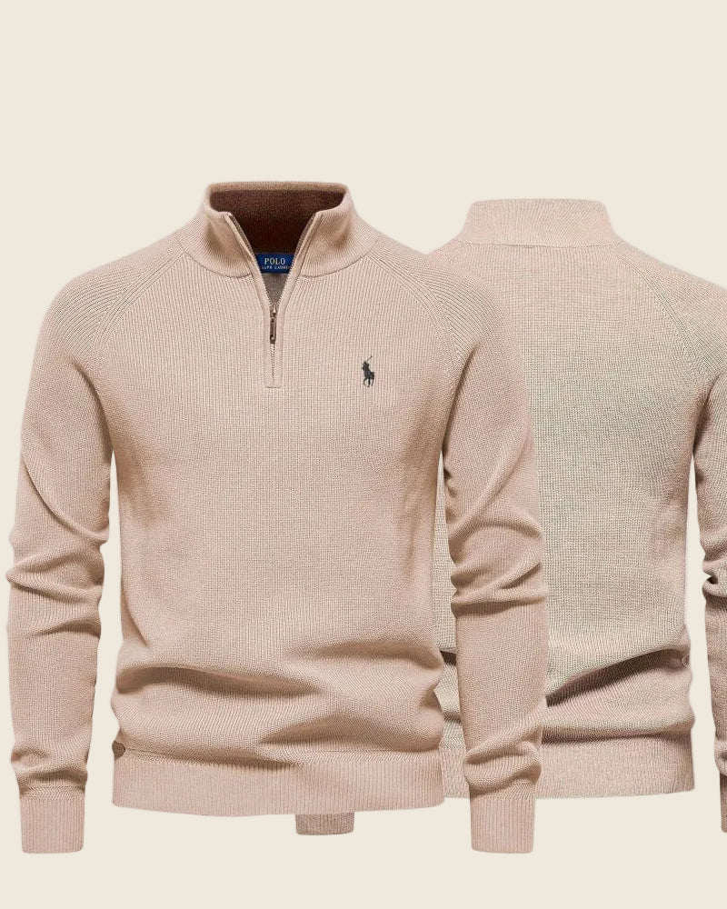 Ralph Lauren Classic Knit Quarter-Zip Sweater