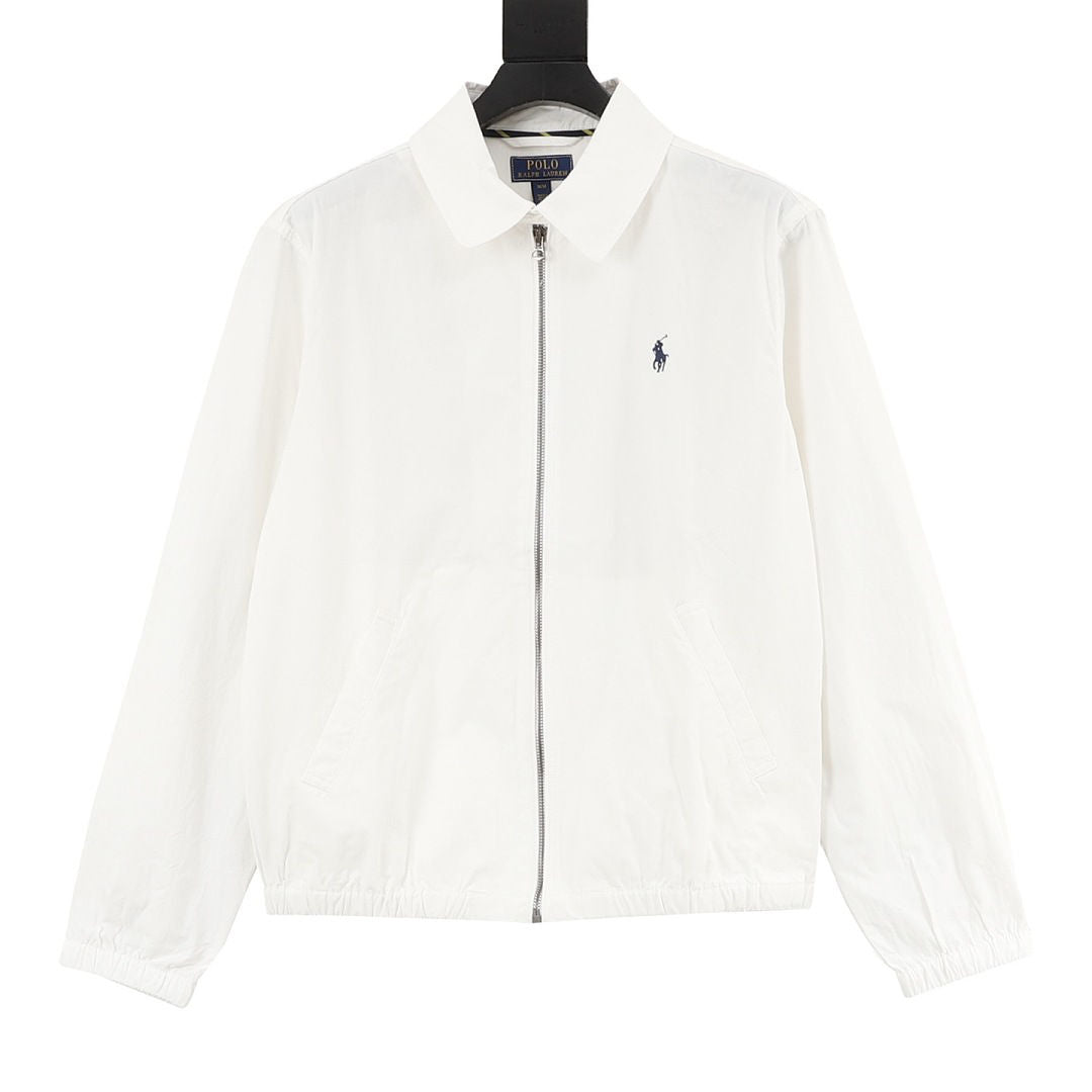 Pony Embroidered Stand-Neck Jacket