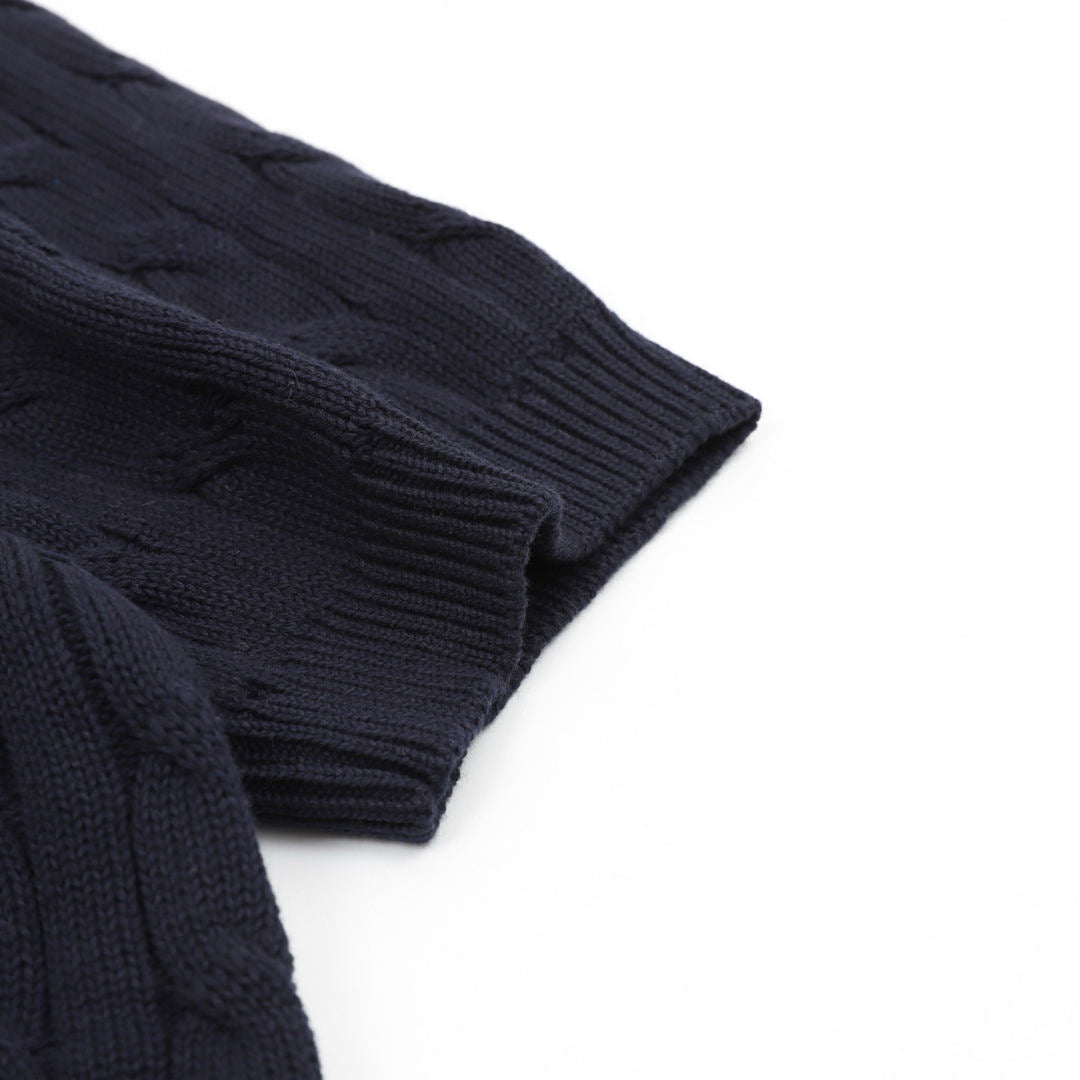 Spurs Knitted Polo Shirt Navy