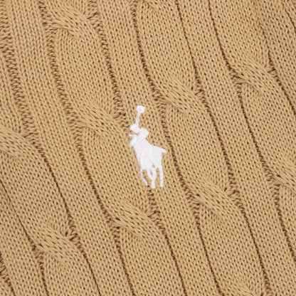 Spurs Knitted Polo Shirt Camel