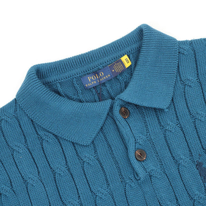 Spurs Knitted Polo Shirt Teal