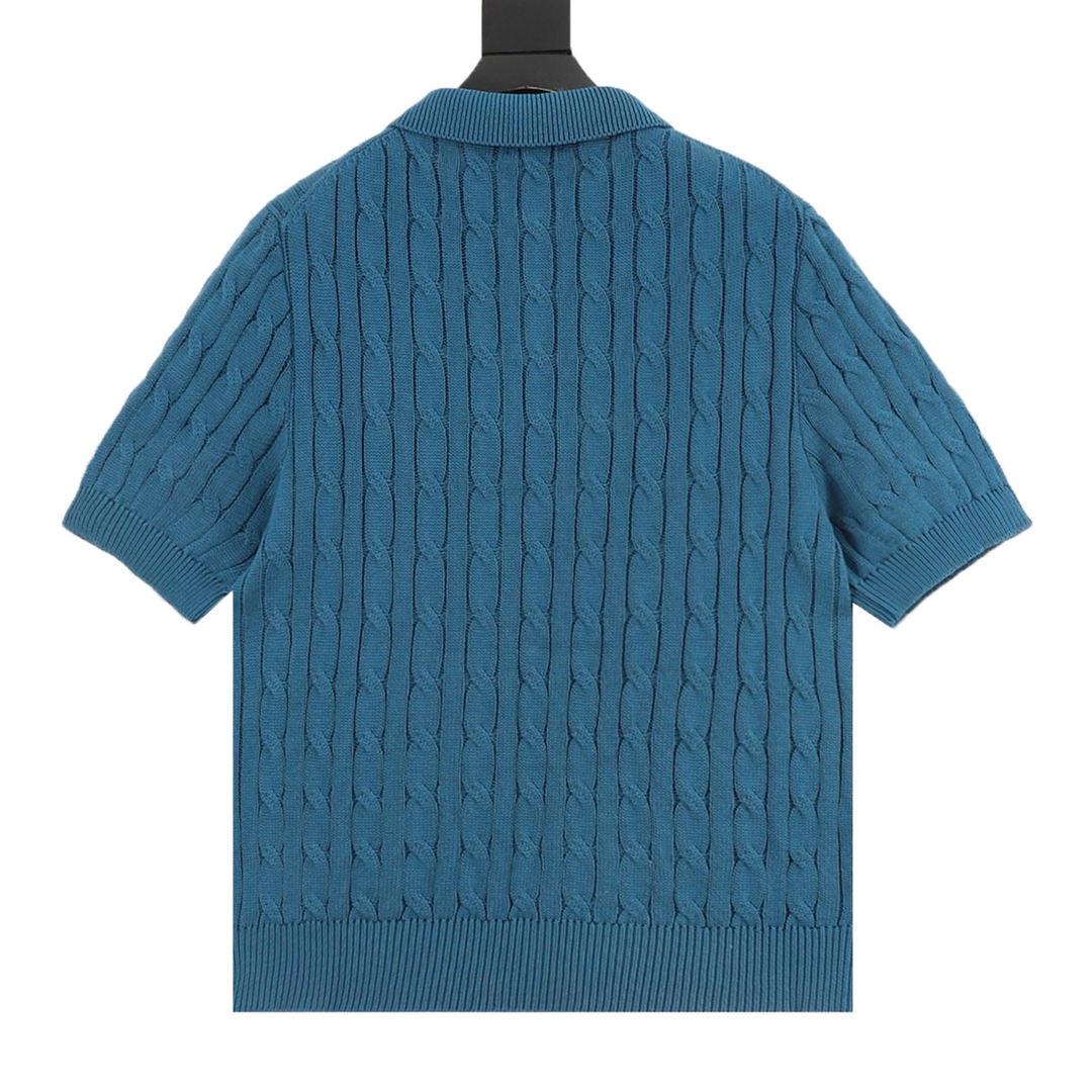 Spurs Knitted Polo Shirt Teal
