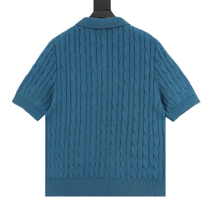 Spurs Knitted Polo Shirt Teal