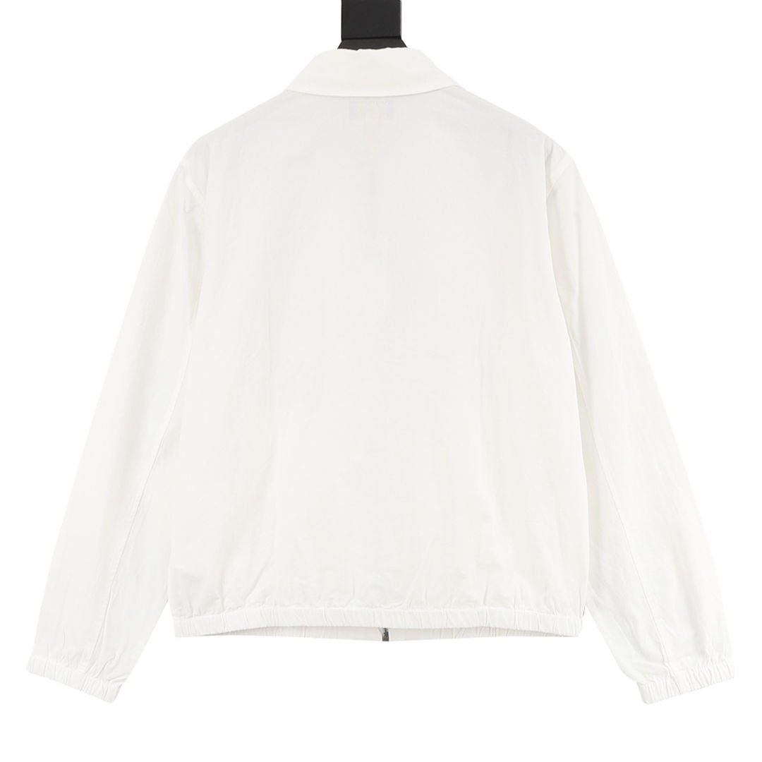 Pony Embroidered Stand-Neck Jacket