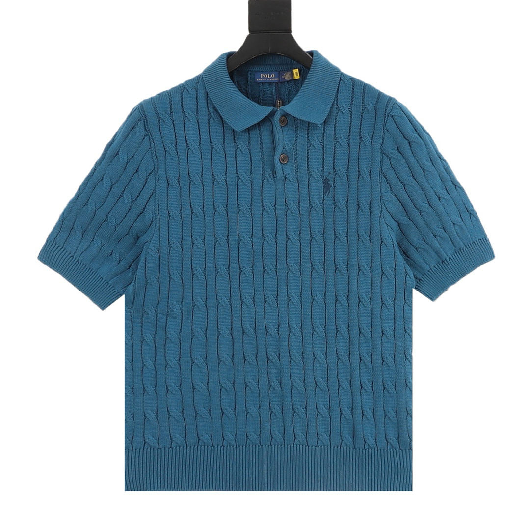 Spurs Knitted Polo Shirt Teal