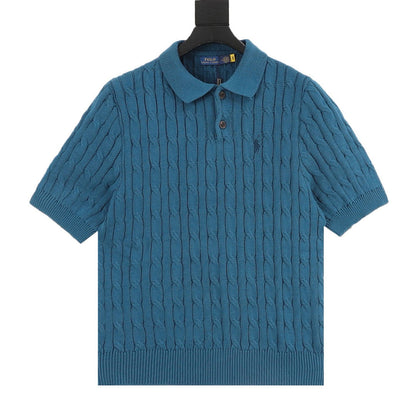 Spurs Knitted Polo Shirt Teal