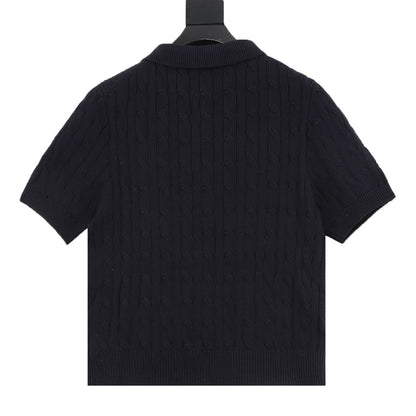 Spurs Knitted Polo Shirt Navy