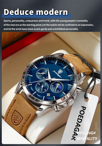 POEDAGAR Vanguard Chronograph Watch