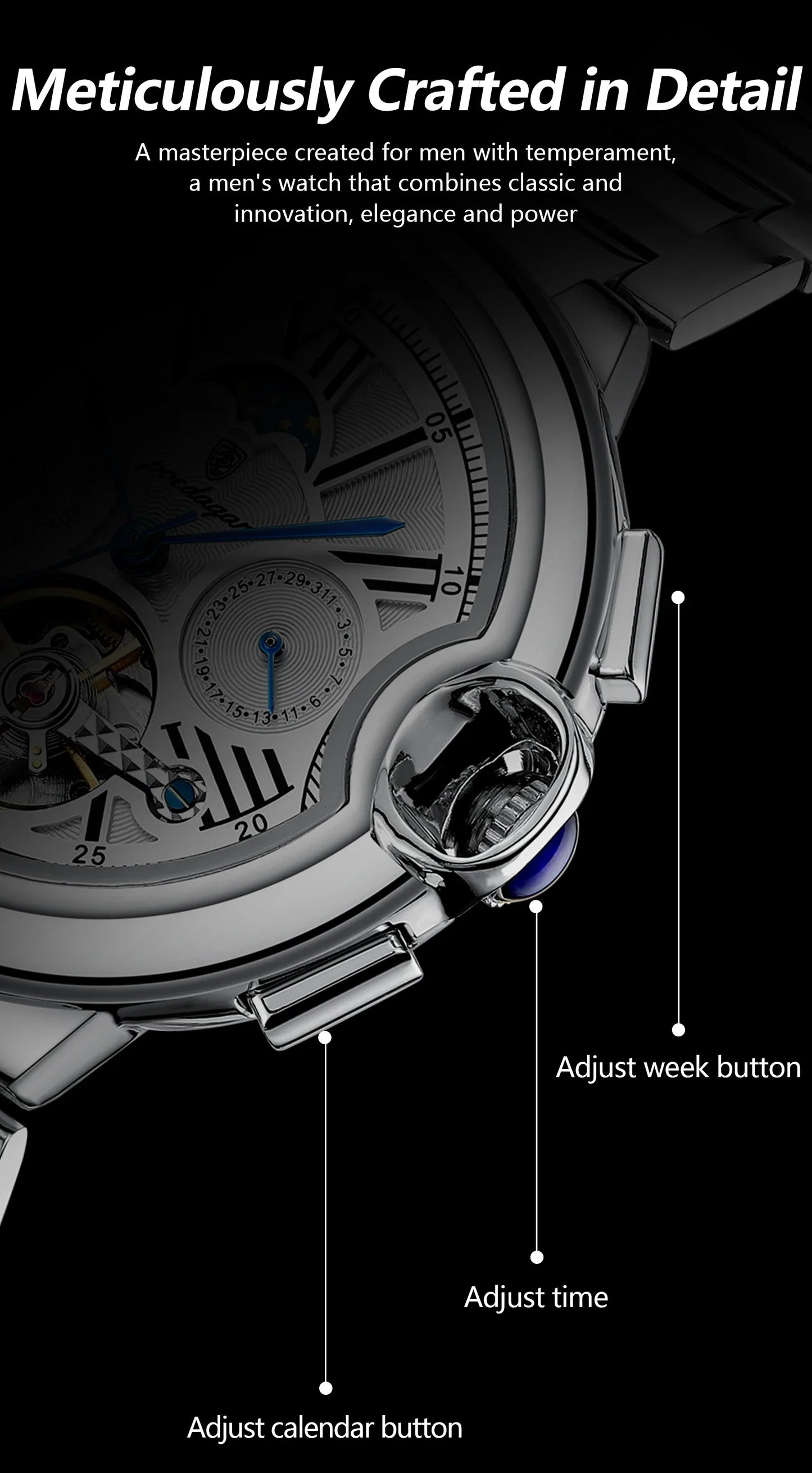POEDAGAR Royal Automatic Watch