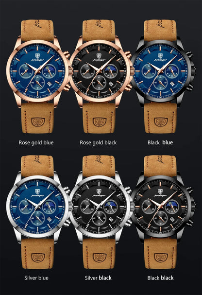 POEDAGAR Vanguard Chronograph Watch