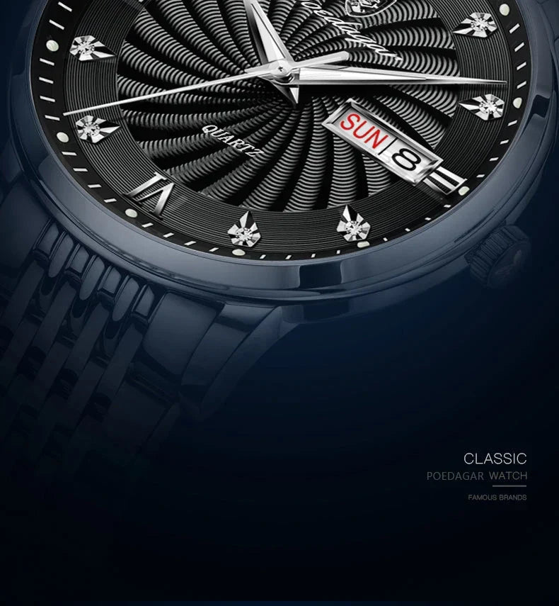 POEDAGAR Royal Day-Date Watch