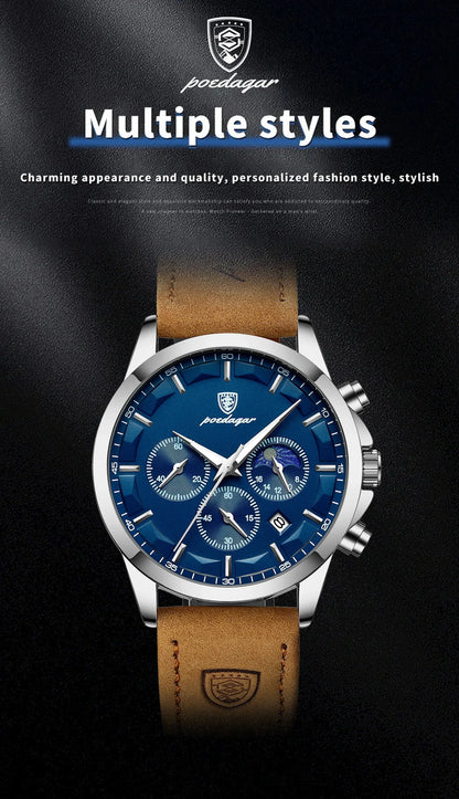 POEDAGAR Vanguard Chronograph Watch