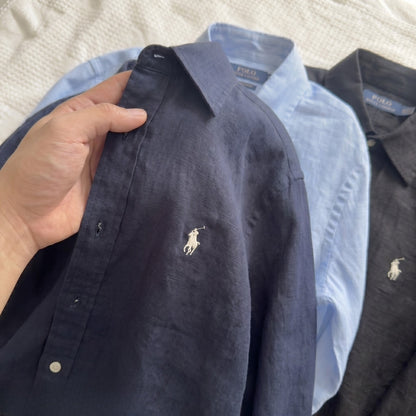 Ralph Lauren Linen/Remi Blend Shirt, Navy