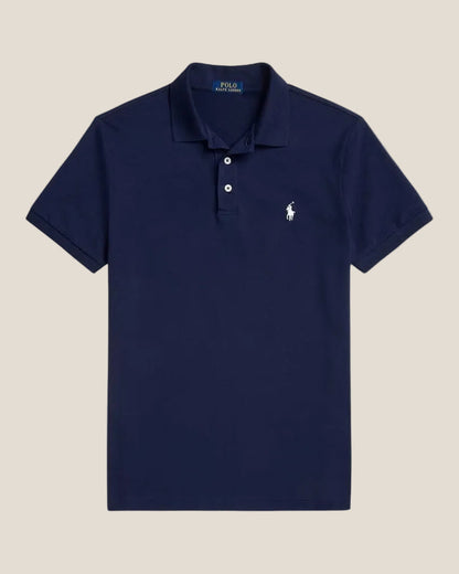 Custom Slim Fit Stretch Mesh Polo Shirt