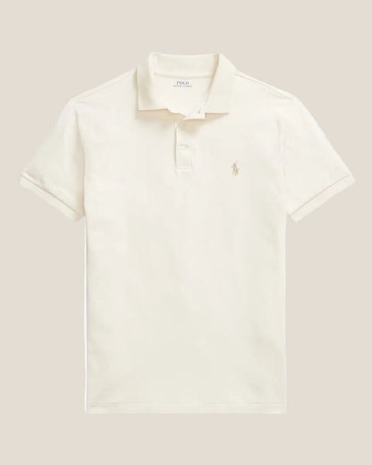 Custom Slim Fit Stretch Mesh Polo Shirt