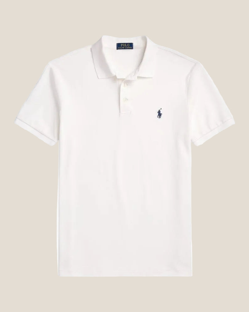 Custom Slim Fit Stretch Mesh Polo Shirt
