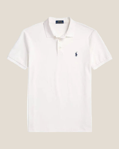 Custom Slim Fit Stretch Mesh Polo Shirt